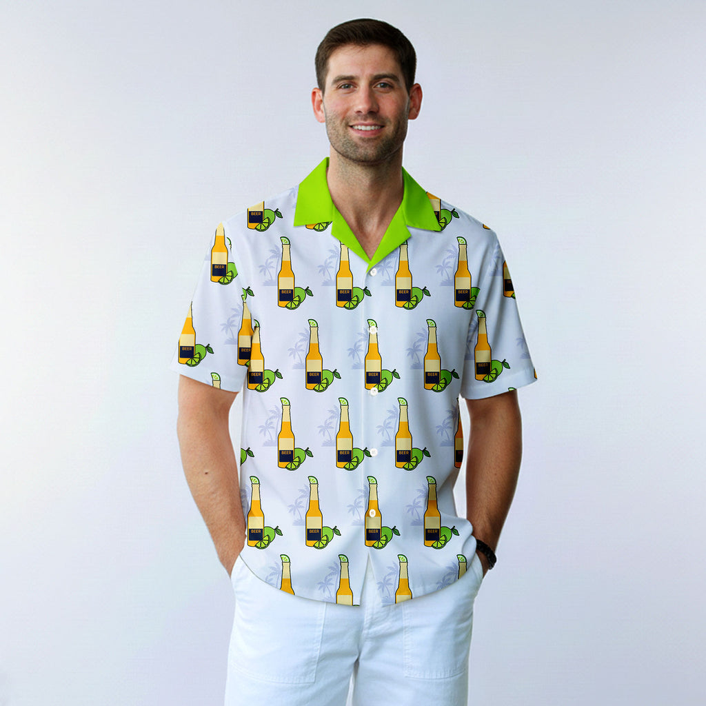 19th Hole Beer O'Clock Somewhere - Golf Hawaiian Shirt-Hawaiian Shirt-Gerbera Prints