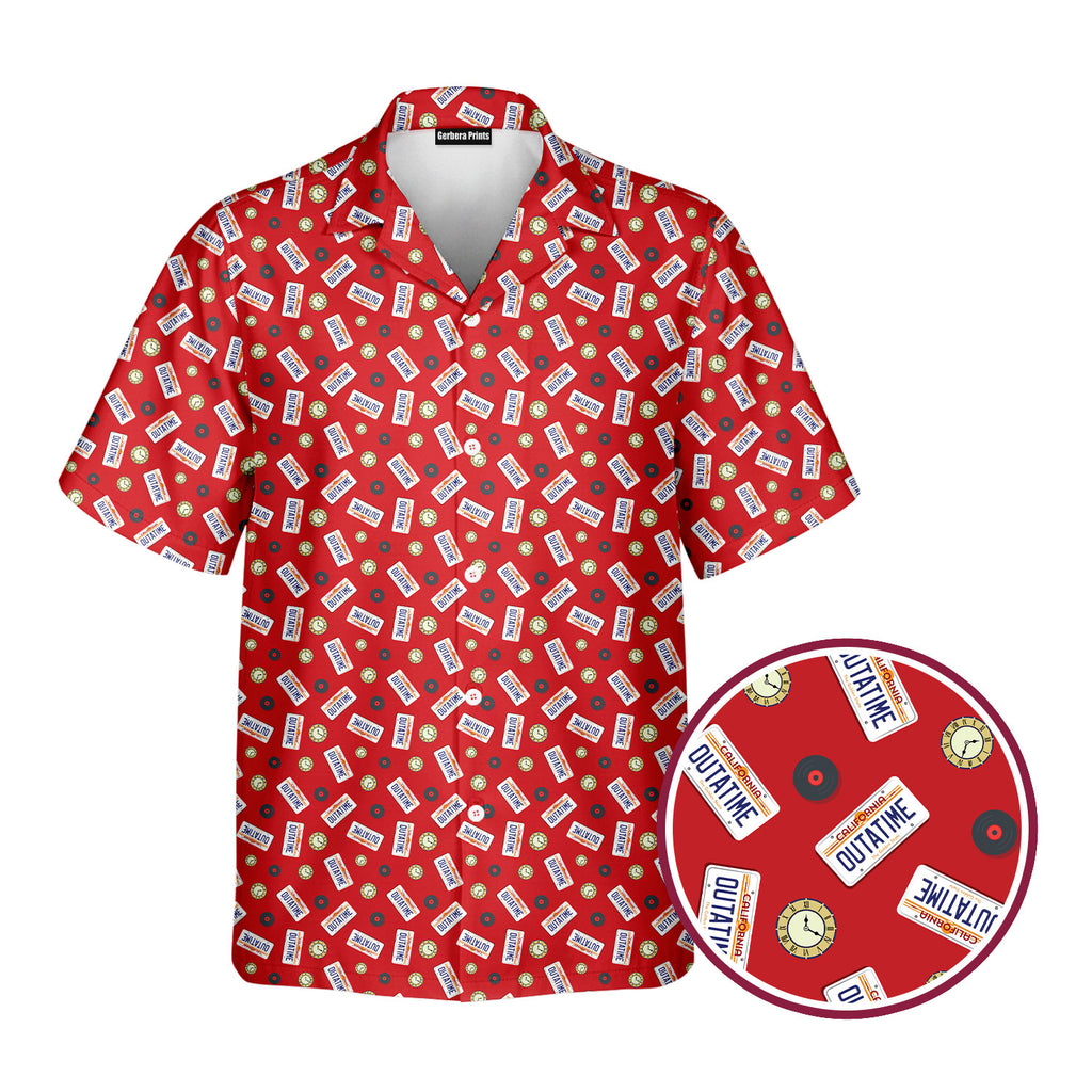 Outatime Back to The Future - Golf Hawaiian Shirt-Hawaiian Shirt-Gerbera Prints