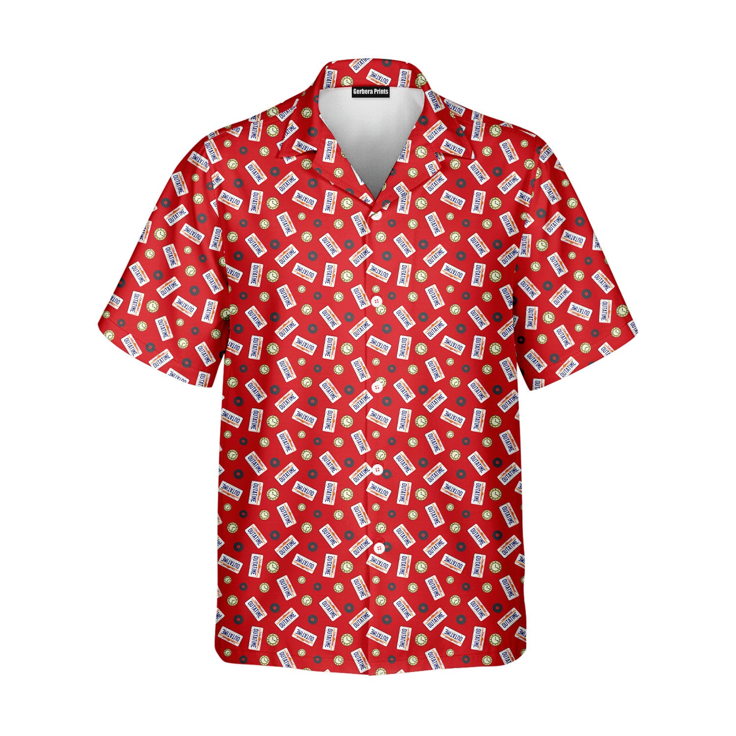 Outatime Back to The Future - Golf Hawaiian Shirt-Hawaiian Shirt-Gerbera Prints