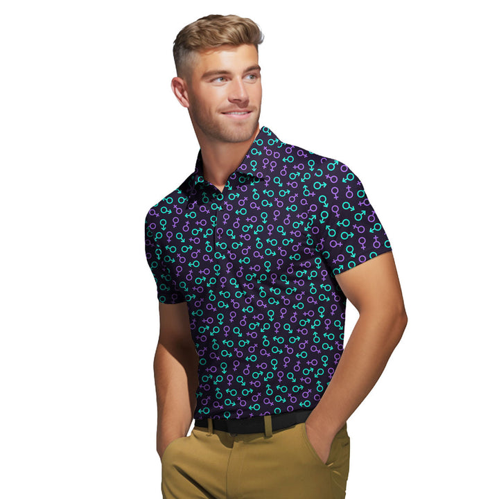 Gender Neon - Funny Golf Polo