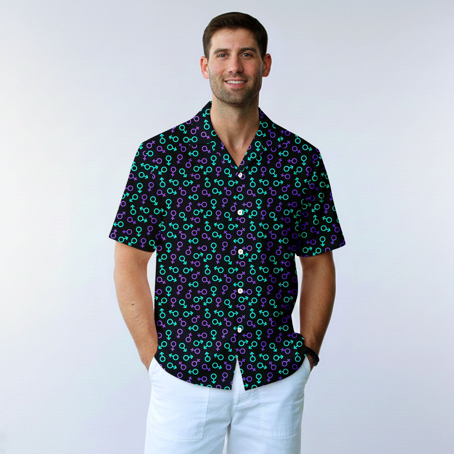 Gender Neon - Funny Golf Hawaiian Shirt-Hawaiian Shirt-Gerbera Prints