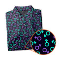 Gender Neon - Funny Golf Polo Shirt-Polo Shirt For Men-Gerbera Prints