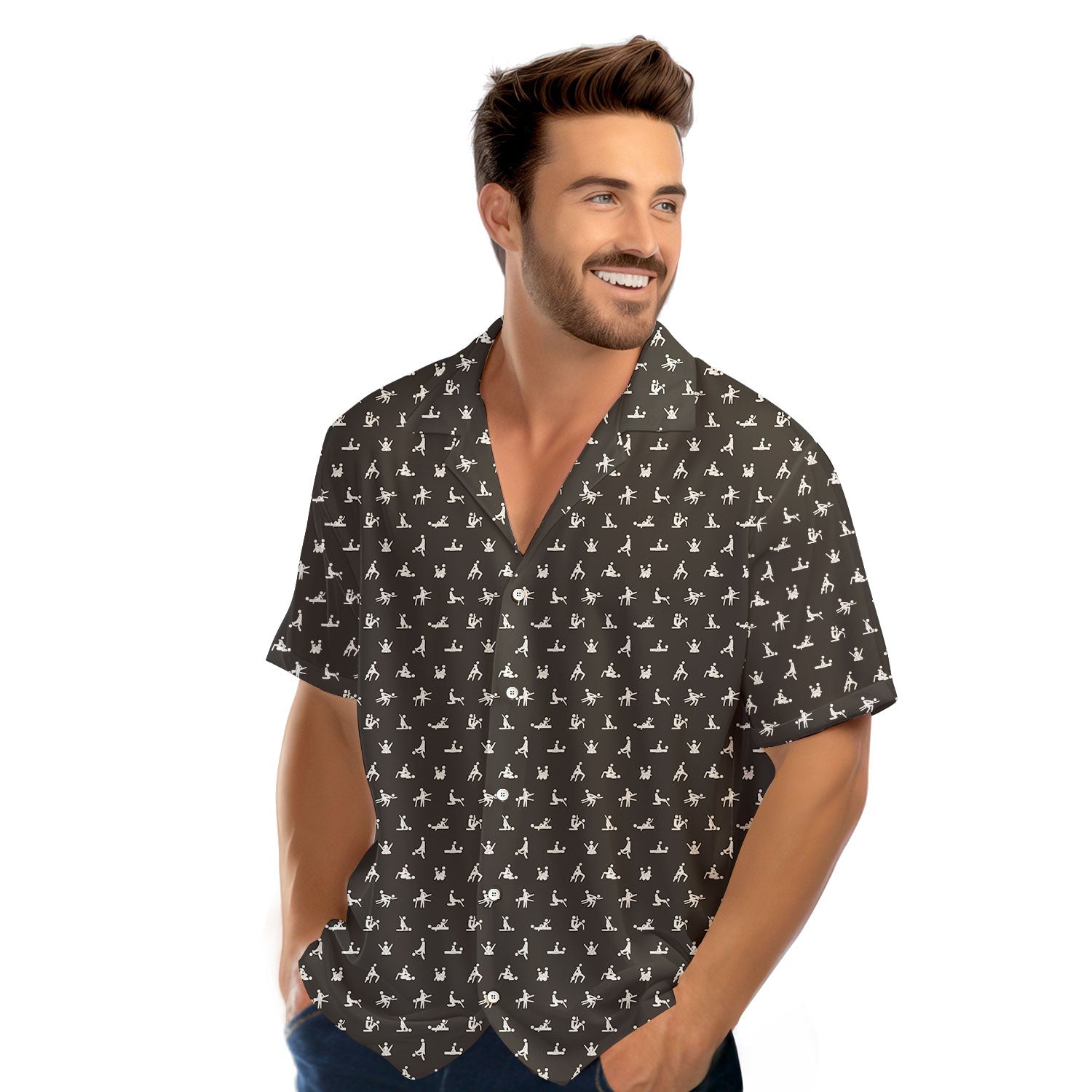 Stick Figure - Funny Golf Hawaiian Shirt 