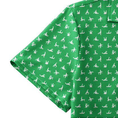 Stick Figure - Funny Golf Hawaiian Shirt 