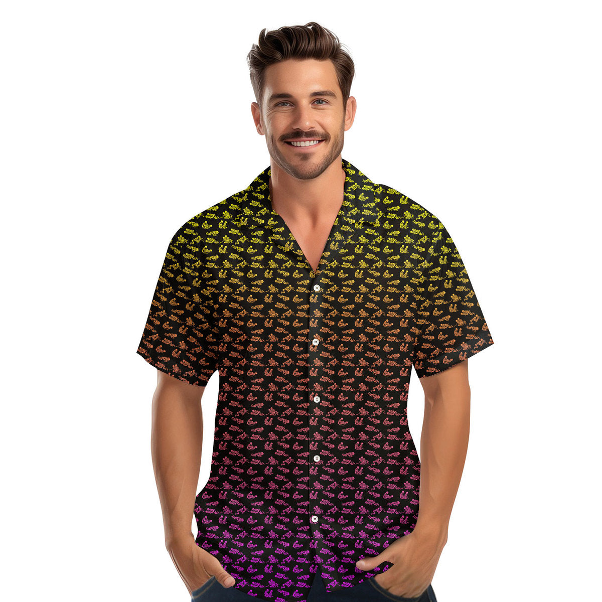 Skeleton Endless Love - Funny Golf Hawaiian Shirt