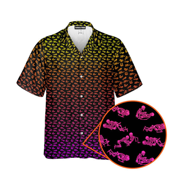 Skeleton Endless Love - Funny Golf Hawaiian Shirt