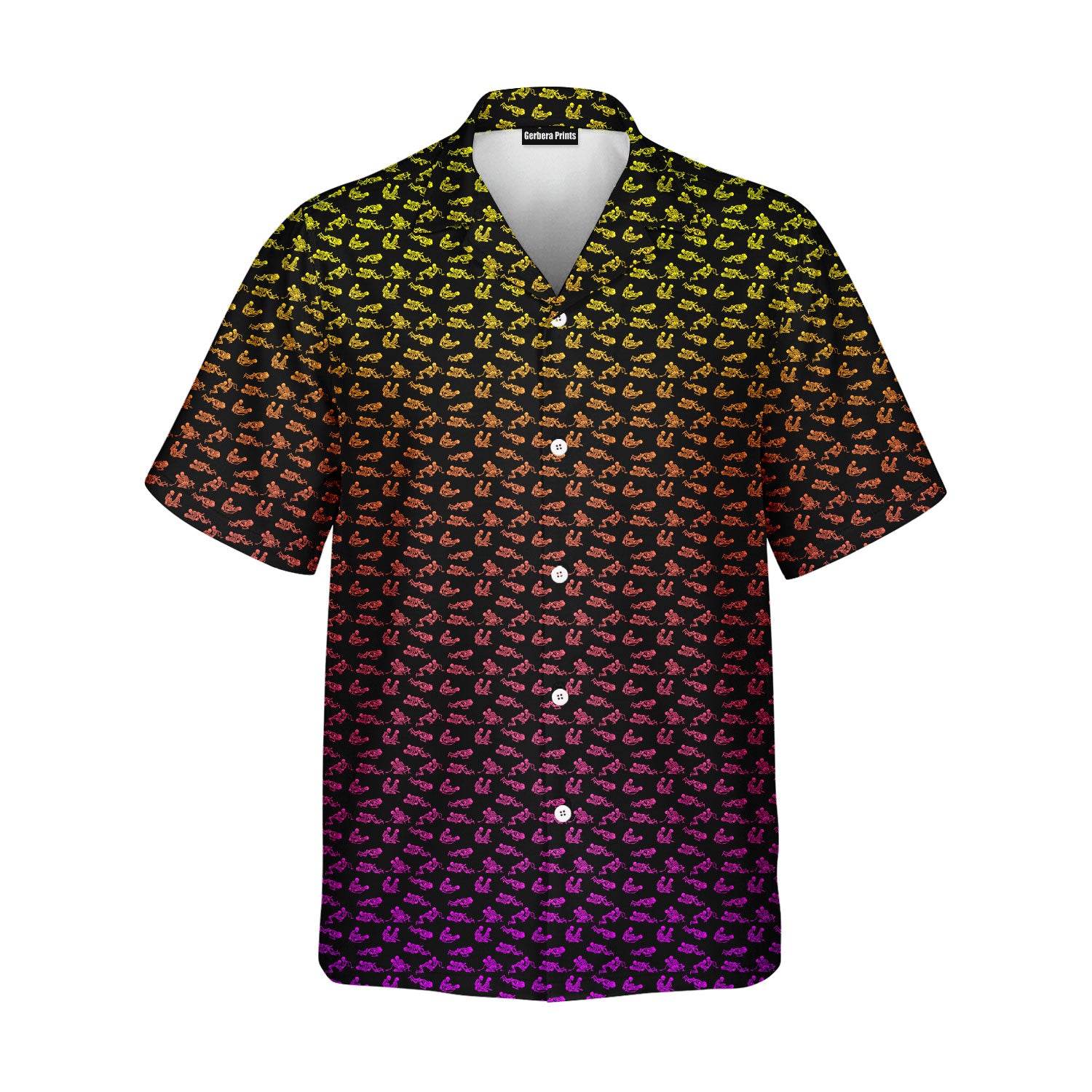 Skeleton Endless Love - Funny Golf Hawaiian Shirt-Hawaiian Shirt-Gerbera Prints