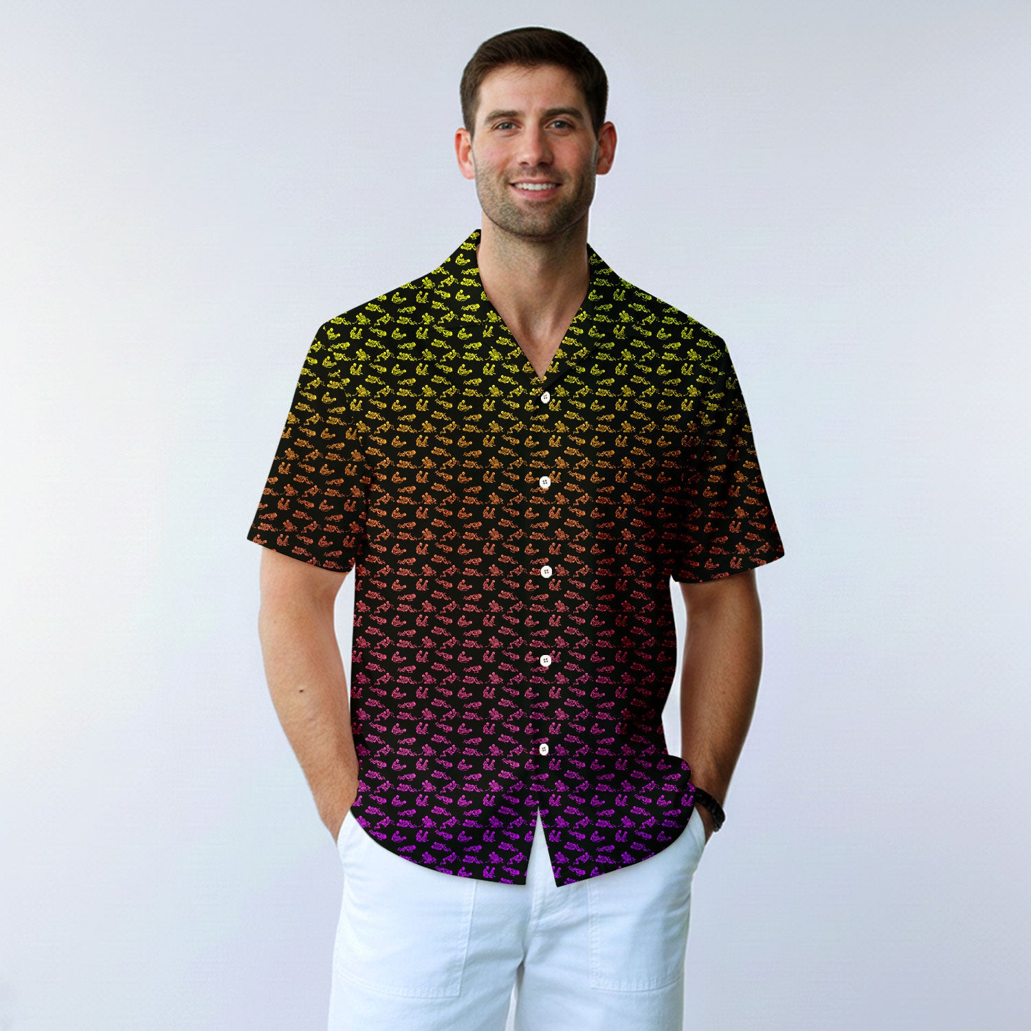 Skeleton Endless Love - Funny Golf Hawaiian Shirt-Hawaiian Shirt-Gerbera Prints