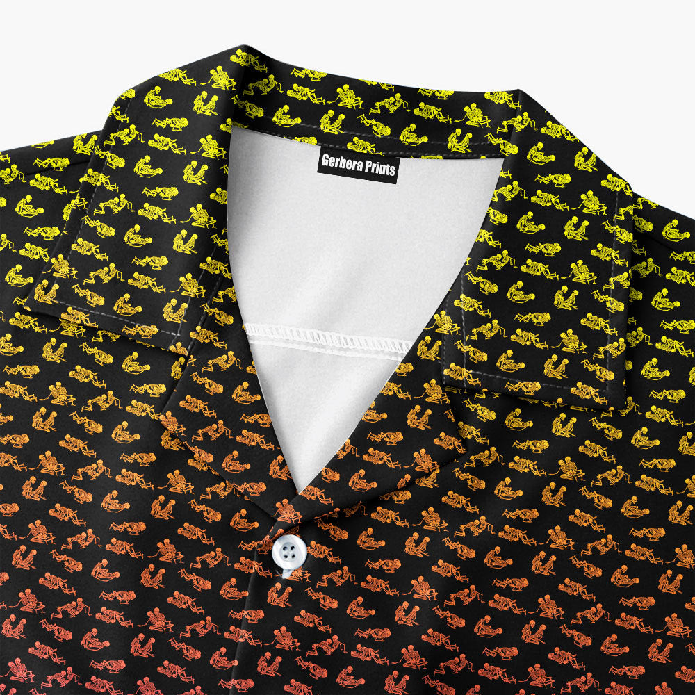 Skeleton Endless Love - Funny Golf Hawaiian Shirt-Hawaiian Shirt-Gerbera Prints