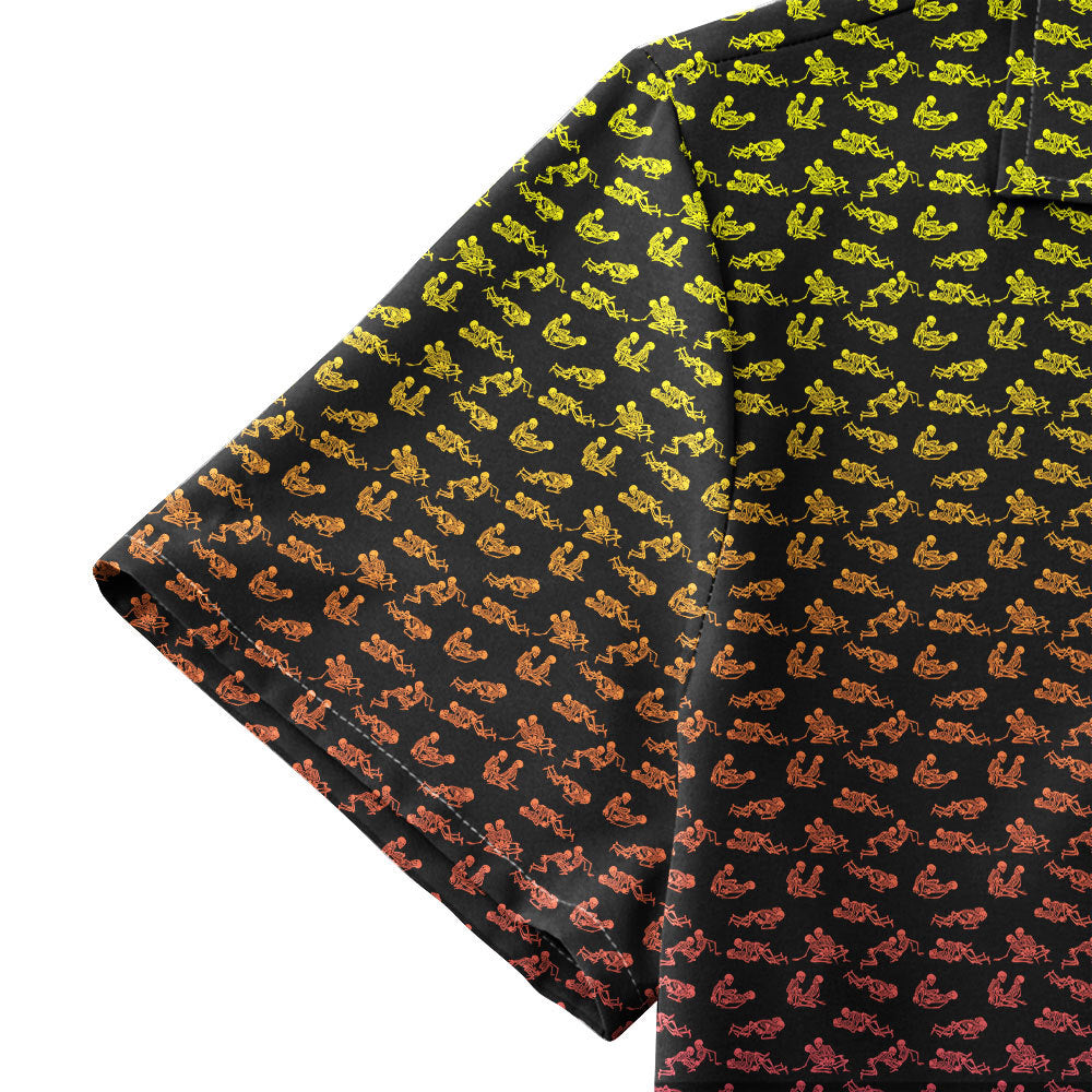 Skeleton Endless Love - Funny Golf Hawaiian Shirt-Hawaiian Shirt-Gerbera Prints