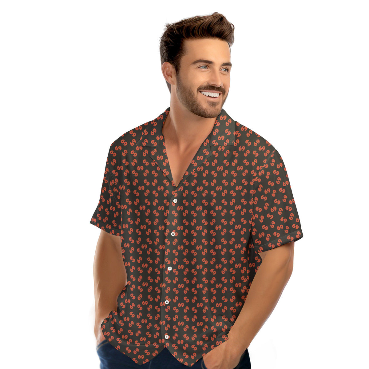 69 Number Black - Golf Hawaiian Shirt