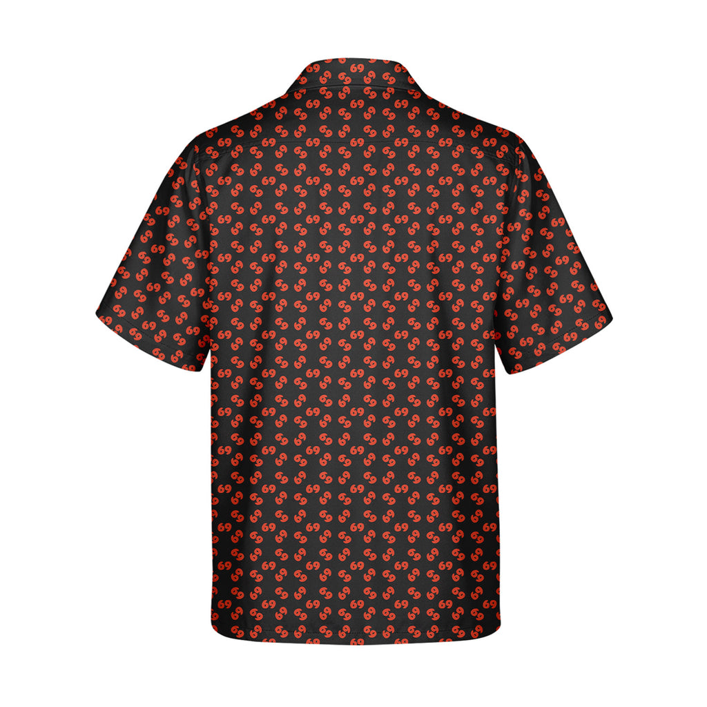 69 Number Black - Golf Hawaiian Shirt-Hawaiian Shirt-Gerbera Prints