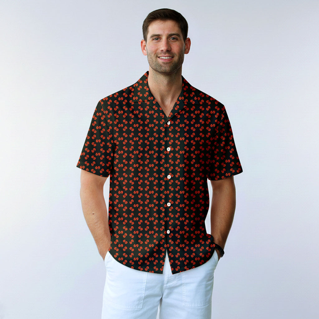 69 Number Black - Golf Hawaiian Shirt-Hawaiian Shirt-Gerbera Prints