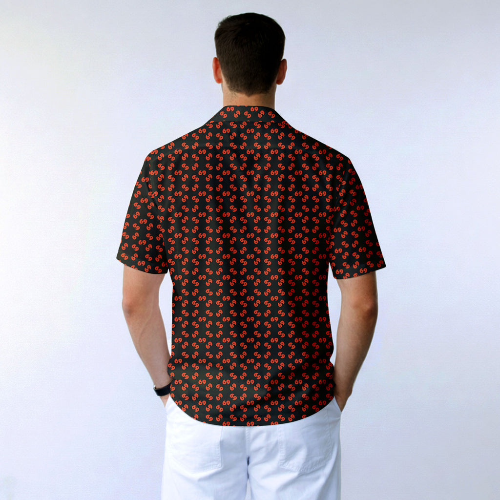69 Number Black - Golf Hawaiian Shirt-Hawaiian Shirt-Gerbera Prints