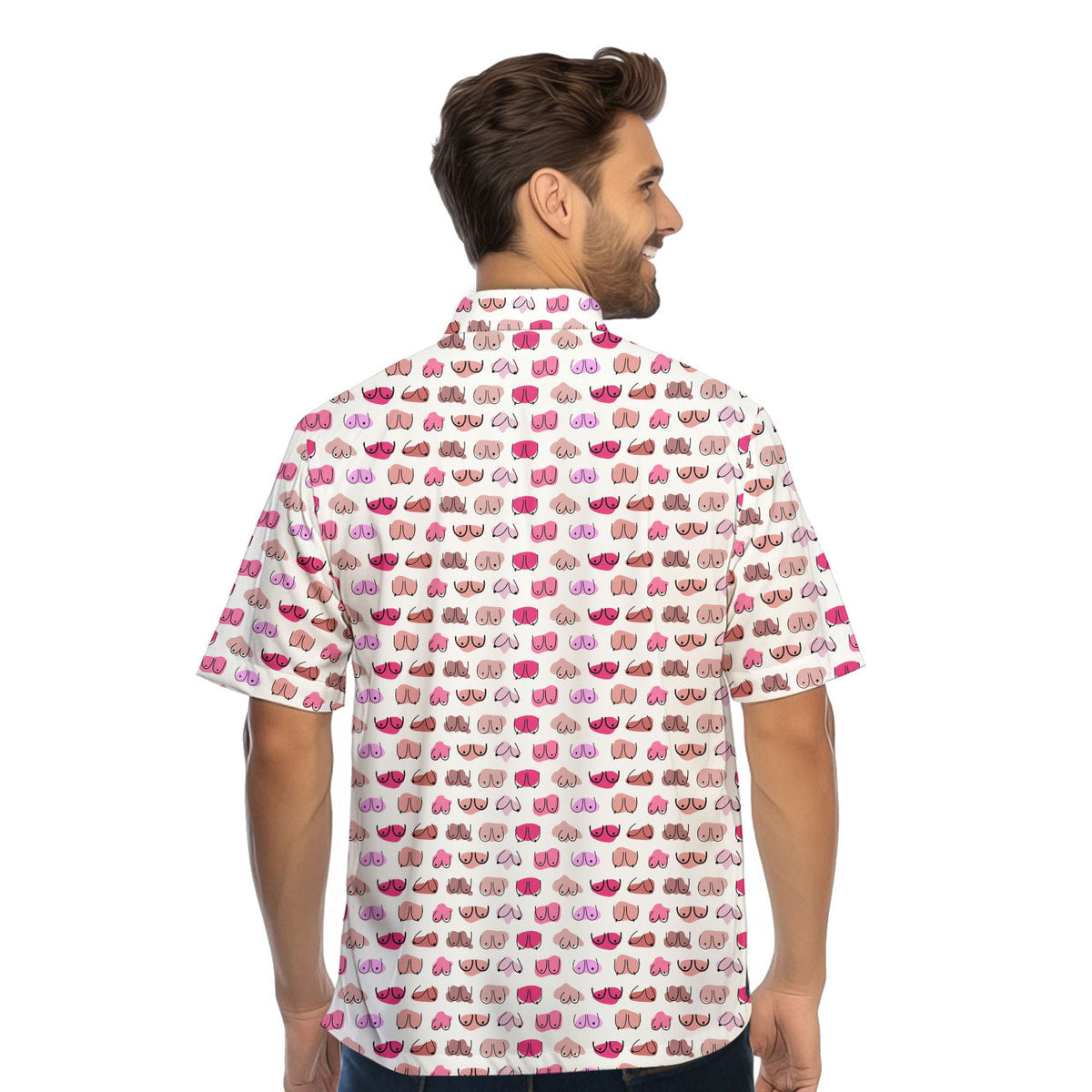 My Eyes Are Up Here But My Bust Look Great Don't They - Golf Hawaiian Shirt-Hawaiian Shirt-Gerbera Prints