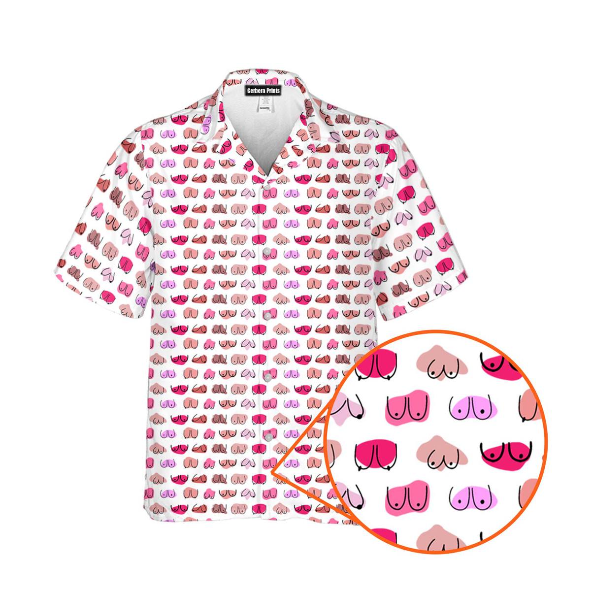 My Eyes Are Up Here But My Bust Look Great Don't They - Golf Hawaiian Shirt-Hawaiian Shirt-Gerbera Prints