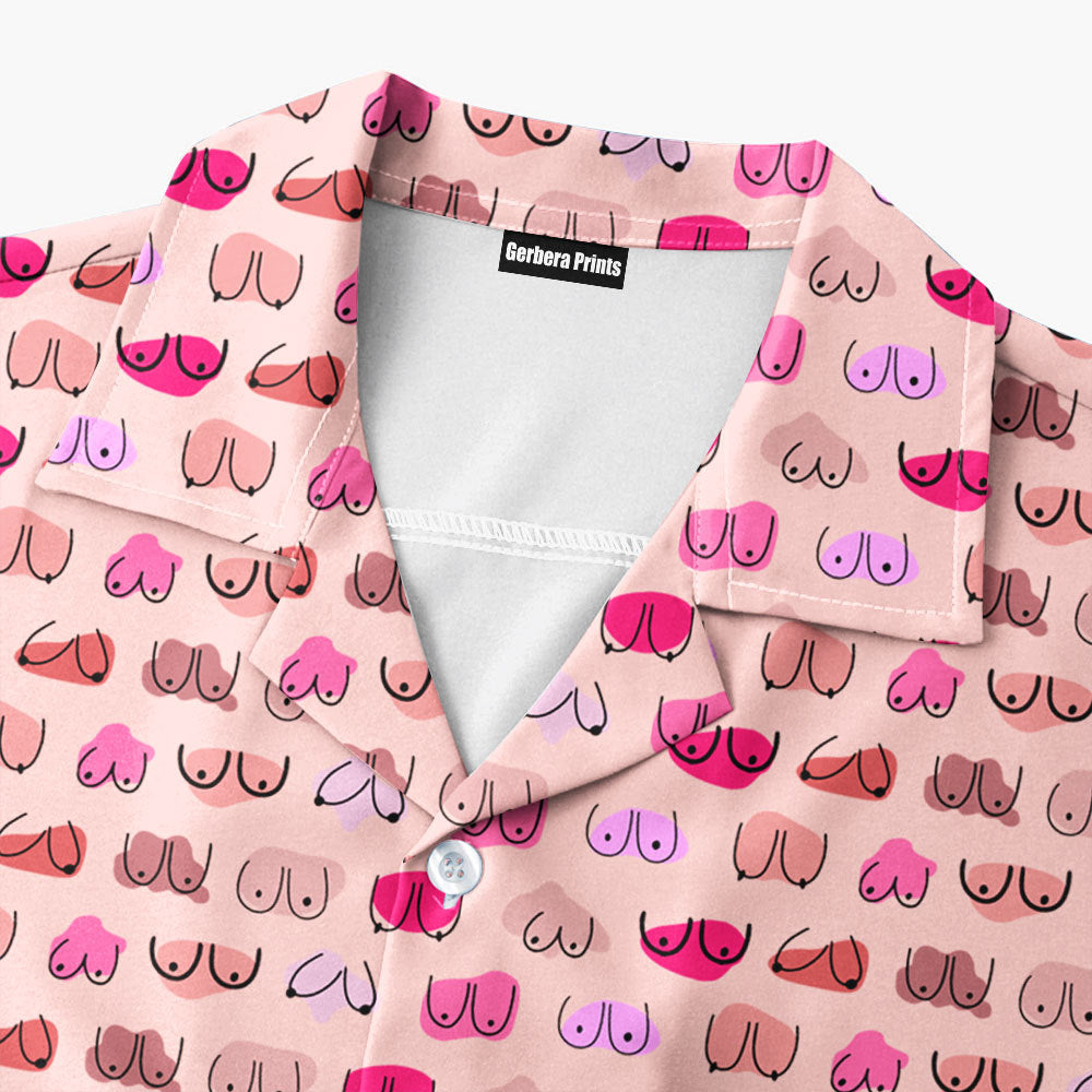 My Eyes Are Up Here But My Bust Look Great Don't They - Golf Hawaiian Shirt-Hawaiian Shirt-Gerbera Prints