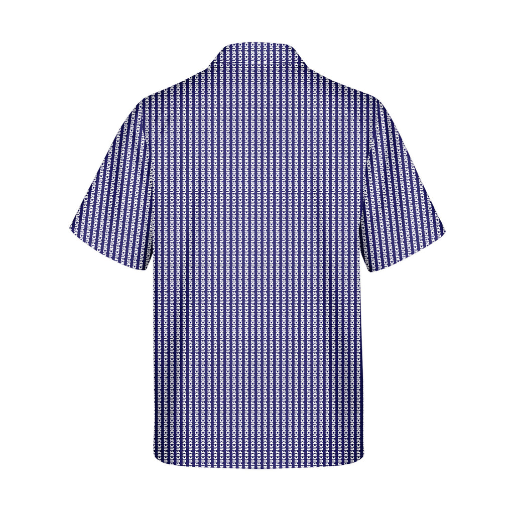 The F#@K Striped - Golf Hawaiian Shirt-Hawaiian Shirt-Gerbera Prints