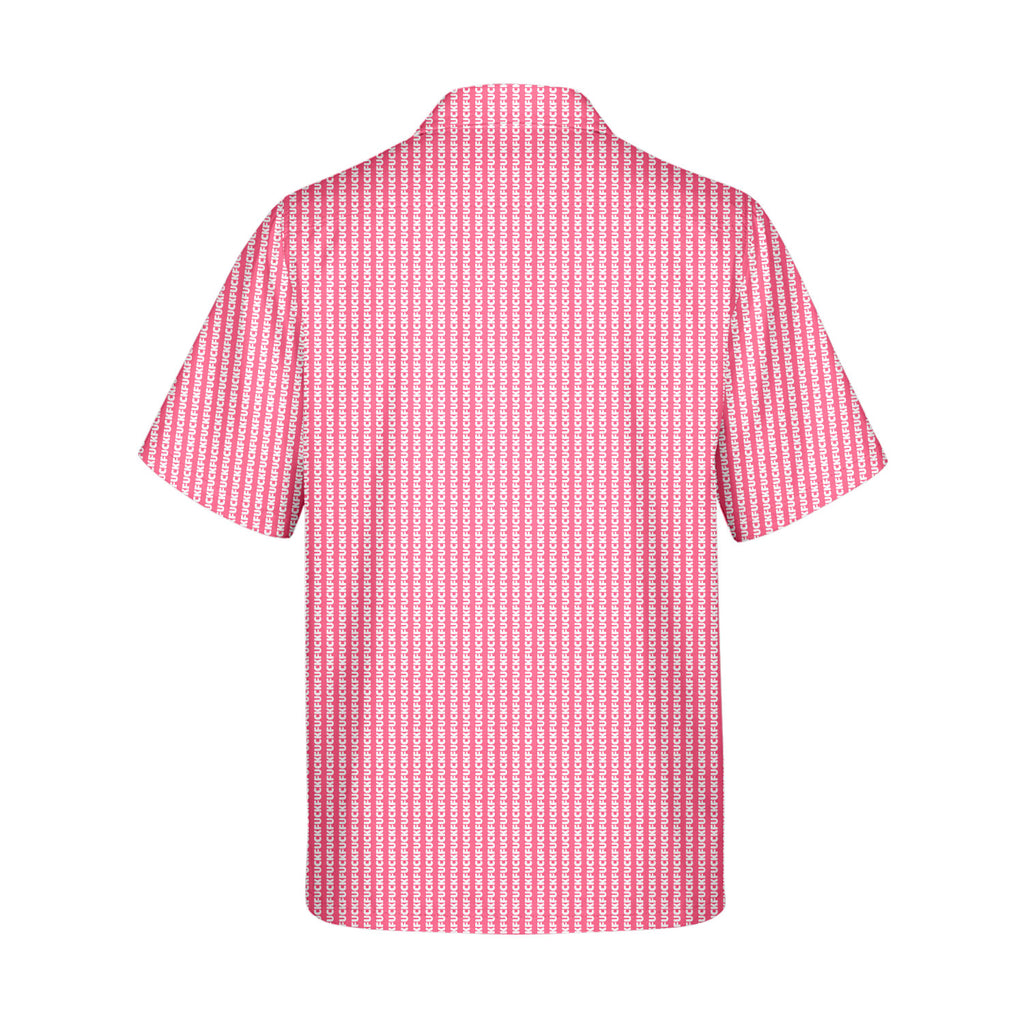 The F#@K Striped - Golf Hawaiian Shirt-Hawaiian Shirt-Gerbera Prints