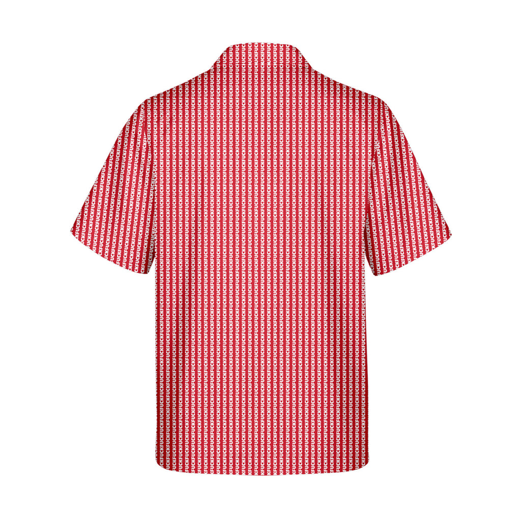 The F#@K Striped - Golf Hawaiian Shirt-Hawaiian Shirt-Gerbera Prints