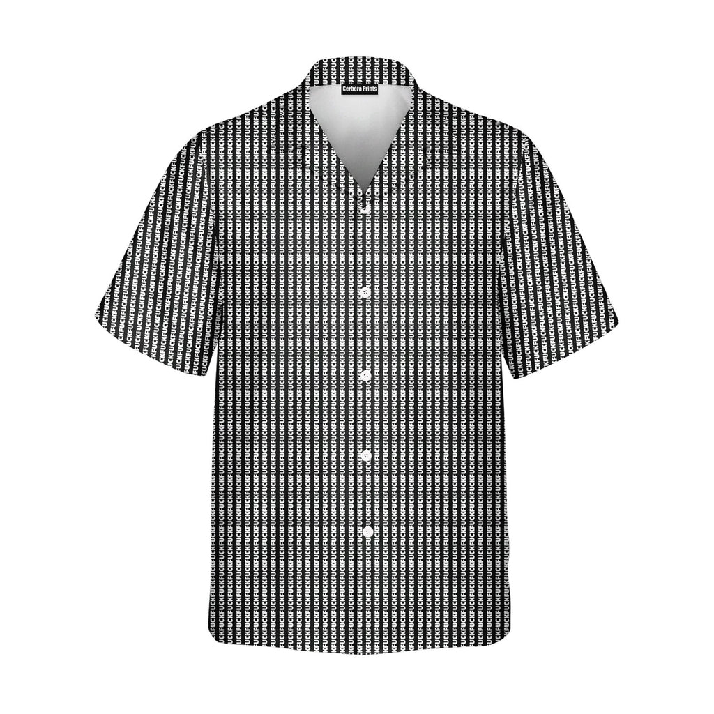 The F#@K Striped - Golf Hawaiian Shirt-Hawaiian Shirt-Gerbera Prints