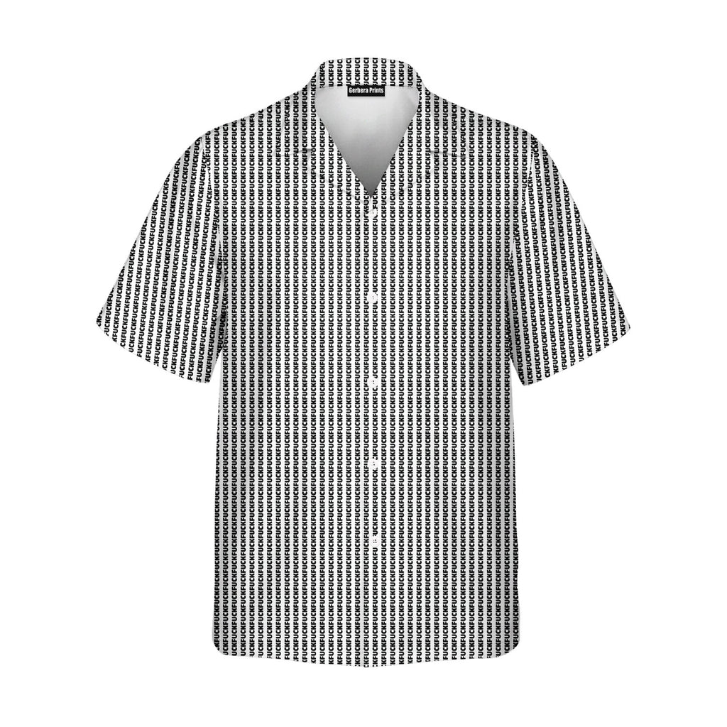 The F#@K Striped - Golf Hawaiian Shirt-Hawaiian Shirt-Gerbera Prints
