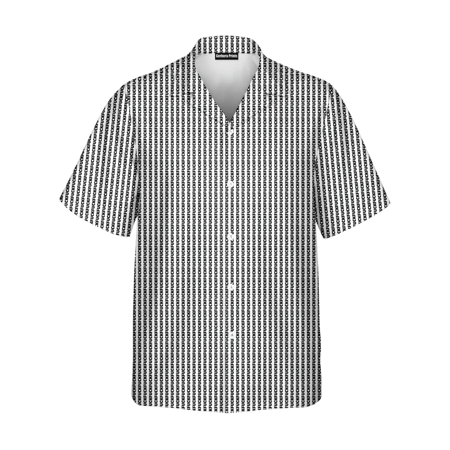The F#@K Striped - Golf Hawaiian Shirt-Hawaiian Shirt-Gerbera Prints