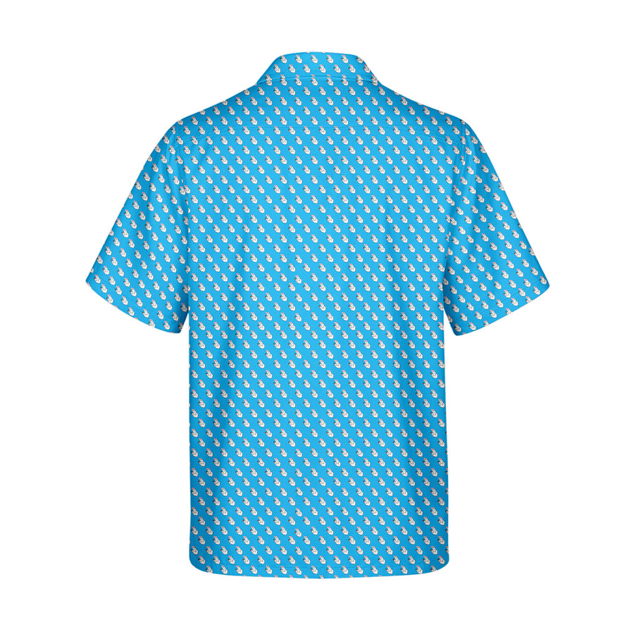 Back preview of The Shocker - Funny Golf Hawaiian Shirt with your team and number