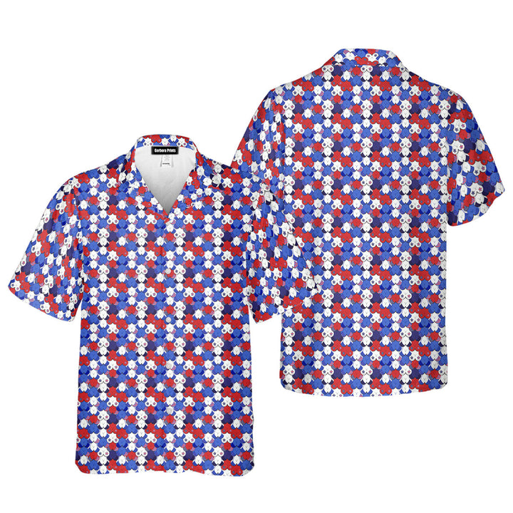 My Eyes Are Up Here Funny American - Funny Golf Hawaiian Shirt 