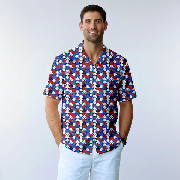 American Tatas Funny Golf Hawaiian Shirt - Worn by Model