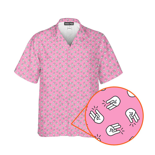 The Shocker Pink - Funny Golf Hawaiian Shirt 