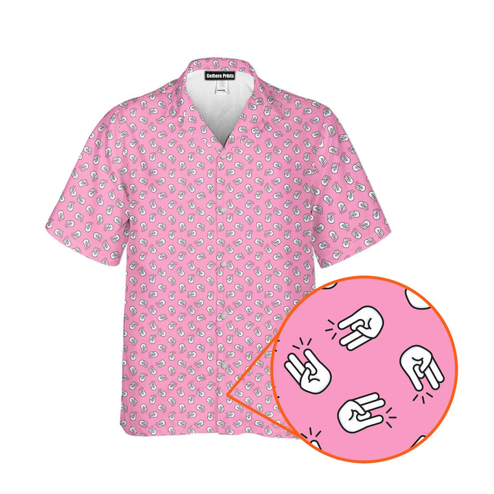 The Shocker Pink - Funny Golf Hawaiian Shirt 