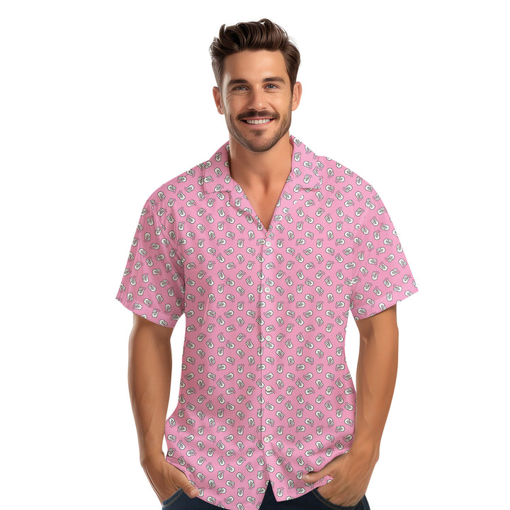 The Shocker Pink - Funny Golf Hawaiian Shirt 