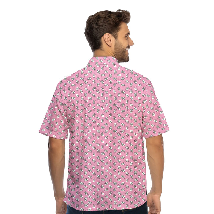 The Shocker Pink - Funny Golf Hawaiian Shirt 