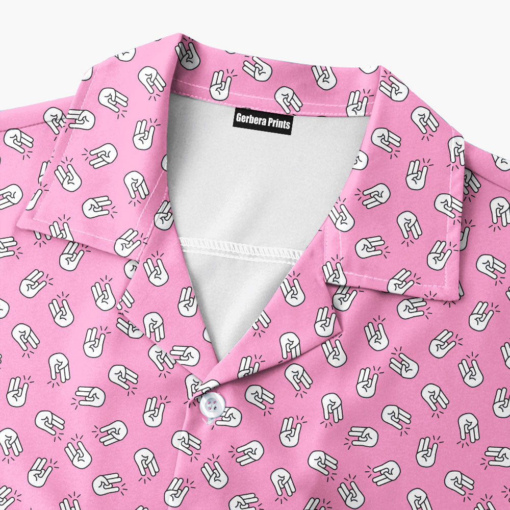 The Shocker Pink - Funny Golf Hawaiian Shirt 