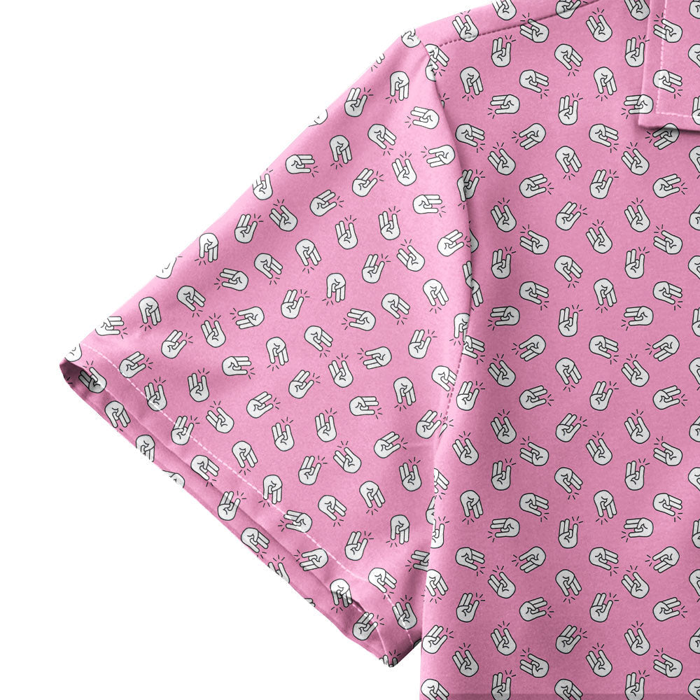 The Shocker Pink - Funny Golf Hawaiian Shirt-Hawaiian Shirt-Gerbera Prints