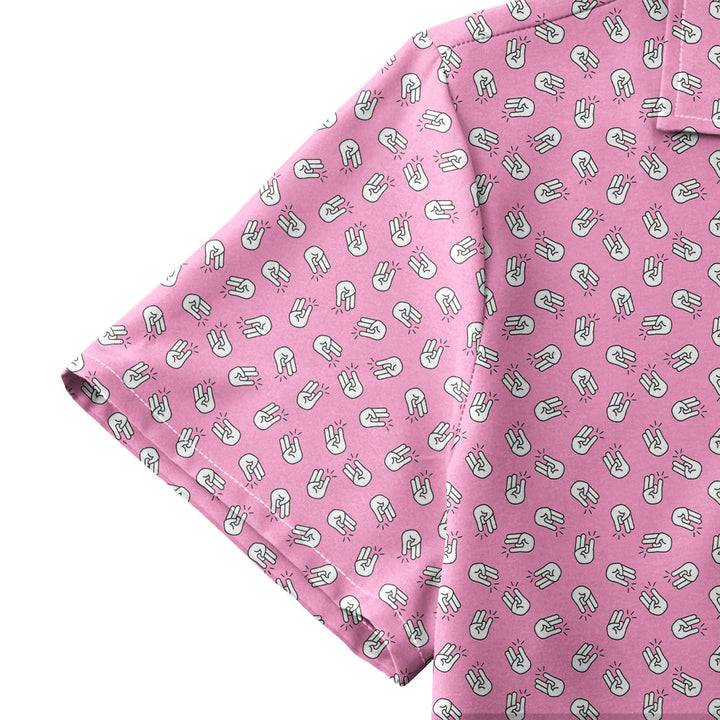 The Shocker Pink - Funny Golf Hawaiian Shirt 