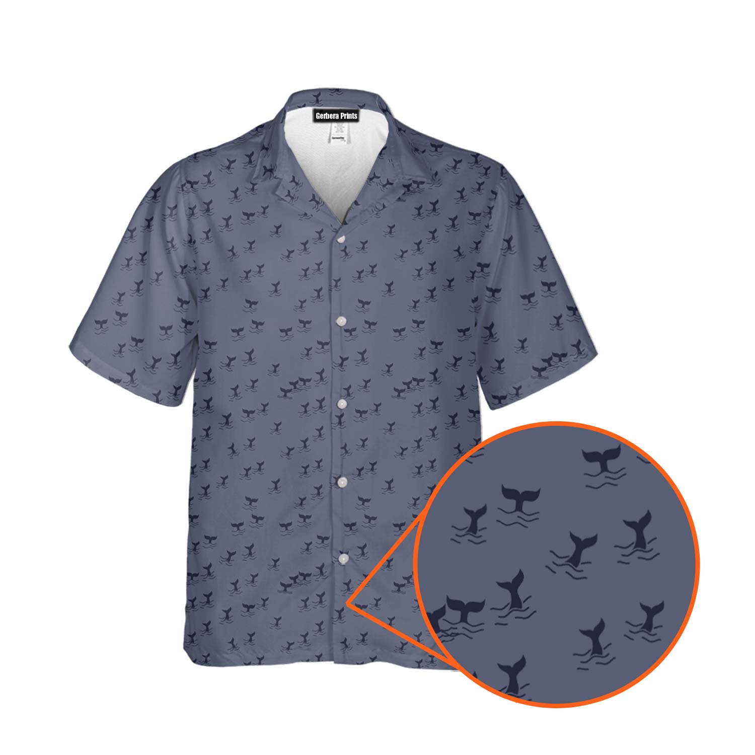 The Scattered Whales - Funny Golf Hawaiian Shirt-Hawaiian Shirt-Gerbera Prints