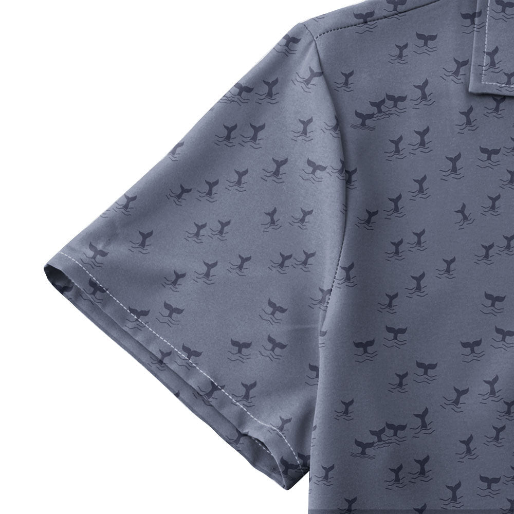 The Scattered Whales - Funny Golf Hawaiian Shirt-Hawaiian Shirt-Gerbera Prints