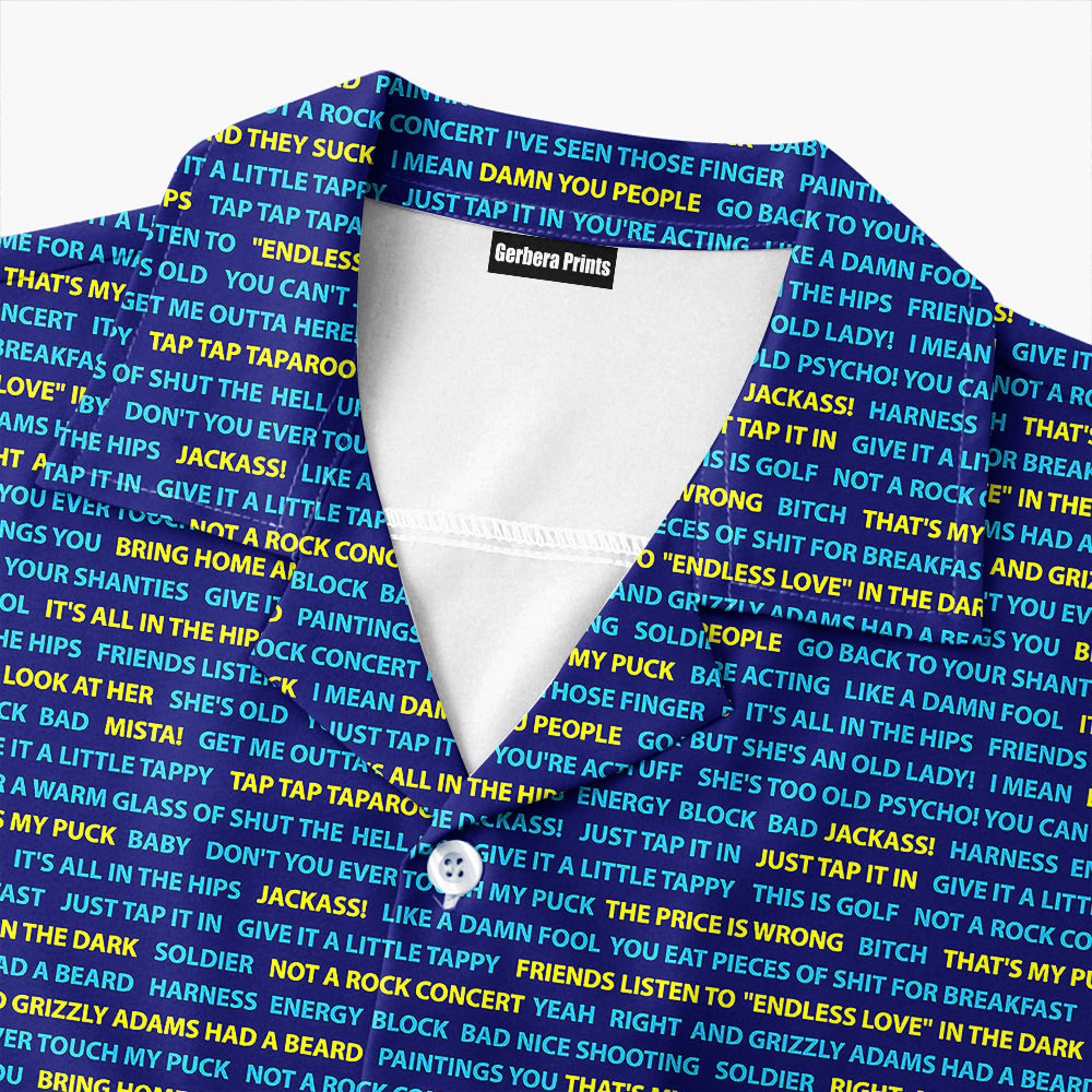 Happy Gilmore Just Tap It In - Funny Golf Hawaiian Shirt