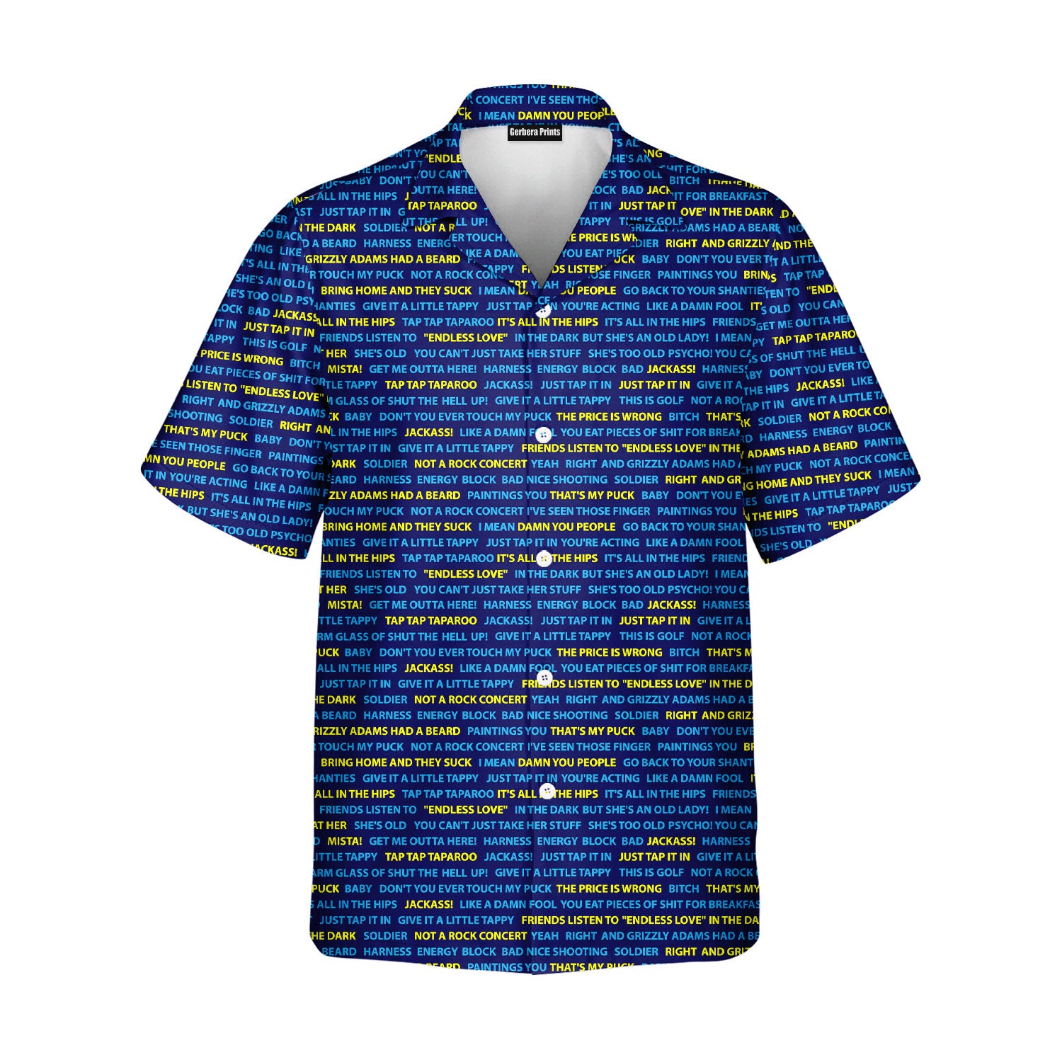 Happy Gilmore Just Tap It In - Funny Golf Hawaiian Shirt-Hawaiian Shirt-Gerbera Prints