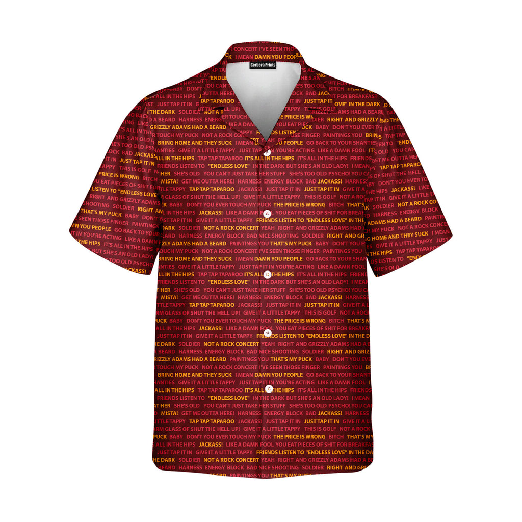 Happy Gilmore Just Tap It In - Funny Golf Hawaiian Shirt-Hawaiian Shirt-Gerbera Prints