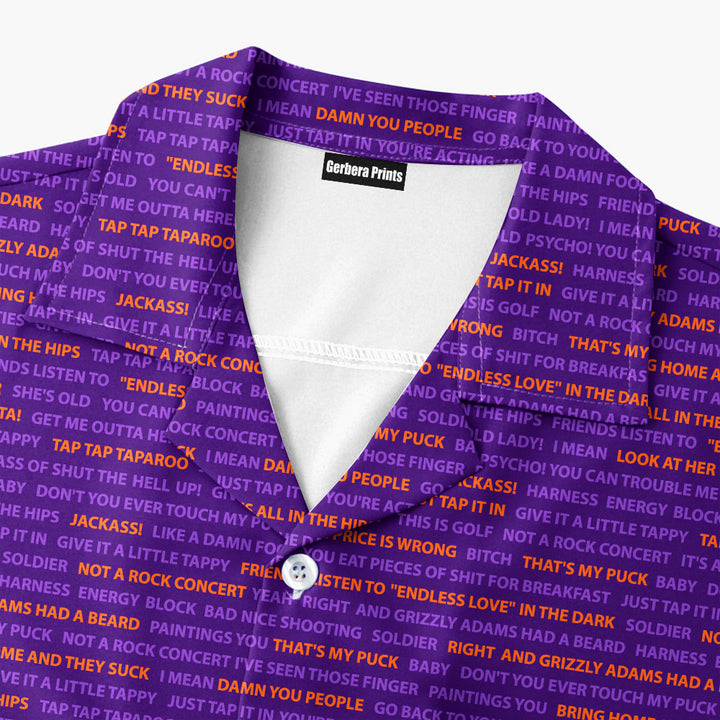 Happy Gilmore Just Tap It In - Funny Golf Hawaiian Shirt