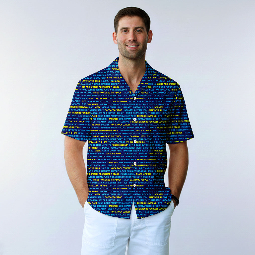 Happy Gilmore Just Tap It In - Funny Golf Hawaiian Shirt-Hawaiian Shirt-Gerbera Prints