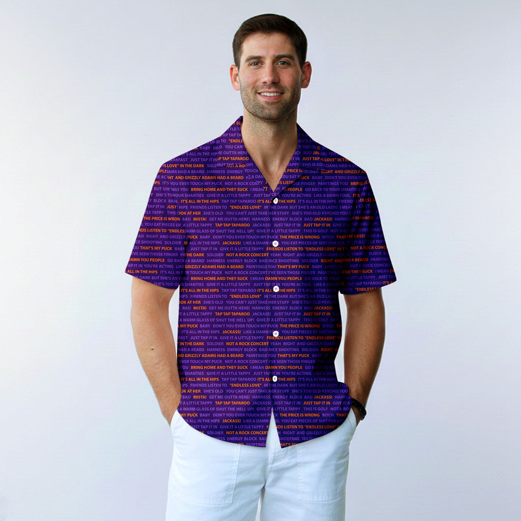 Happy Gilmore Just Tap It In - Funny Golf Hawaiian Shirt-Hawaiian Shirt-Gerbera Prints