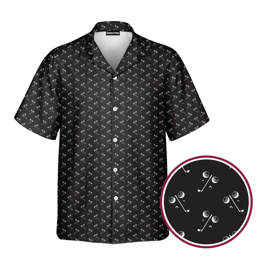 Ball & Wedge - Golf Hawaiian Shirt-Hawaiian Shirt-Gerbera Prints