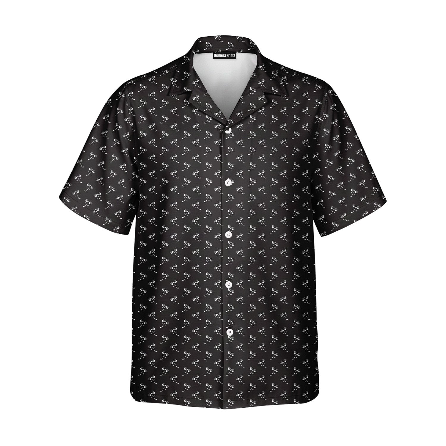 Ball & Wedge - Golf Hawaiian Shirt-Hawaiian Shirt-Gerbera Prints