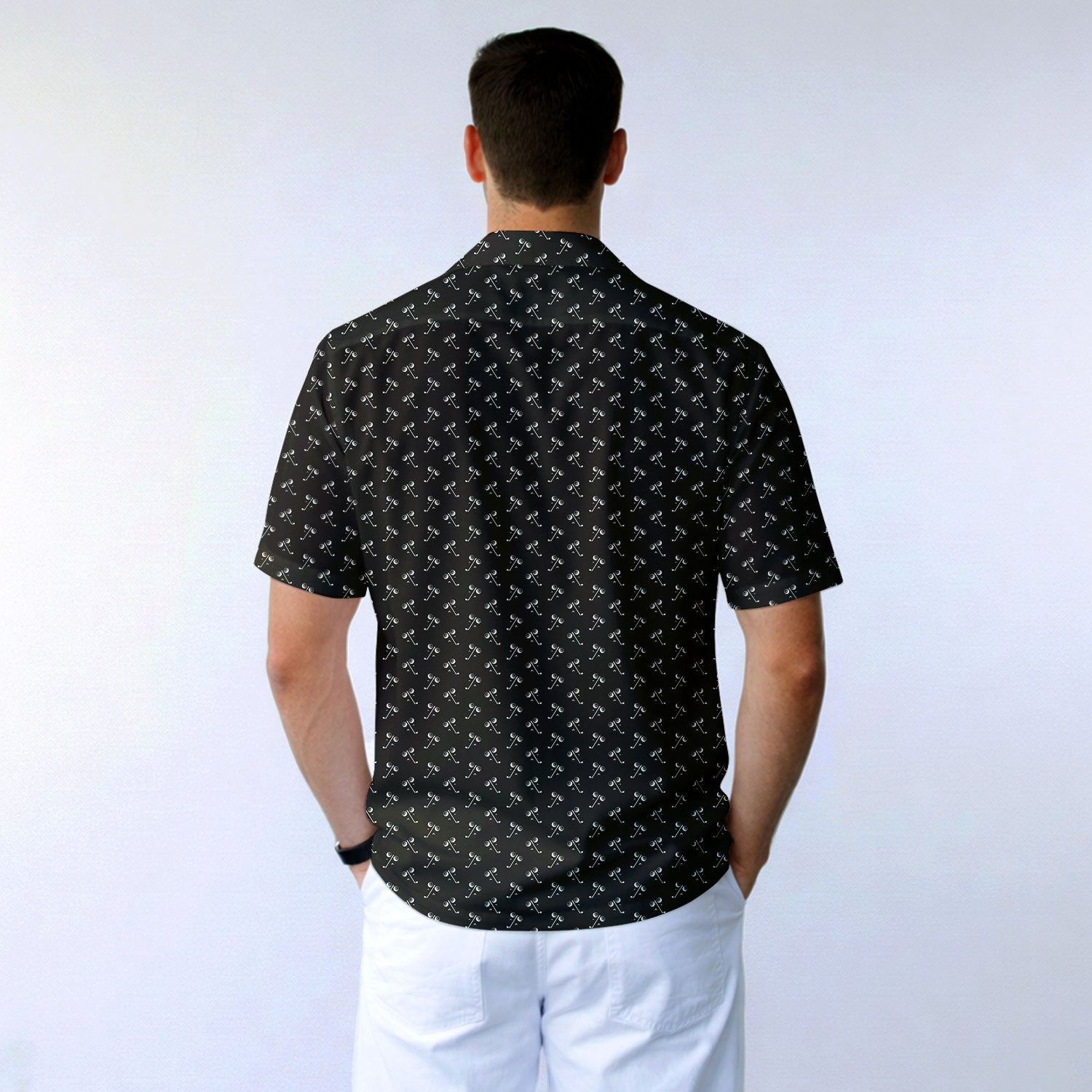 Ball & Wedge - Golf Hawaiian Shirt-Hawaiian Shirt-Gerbera Prints