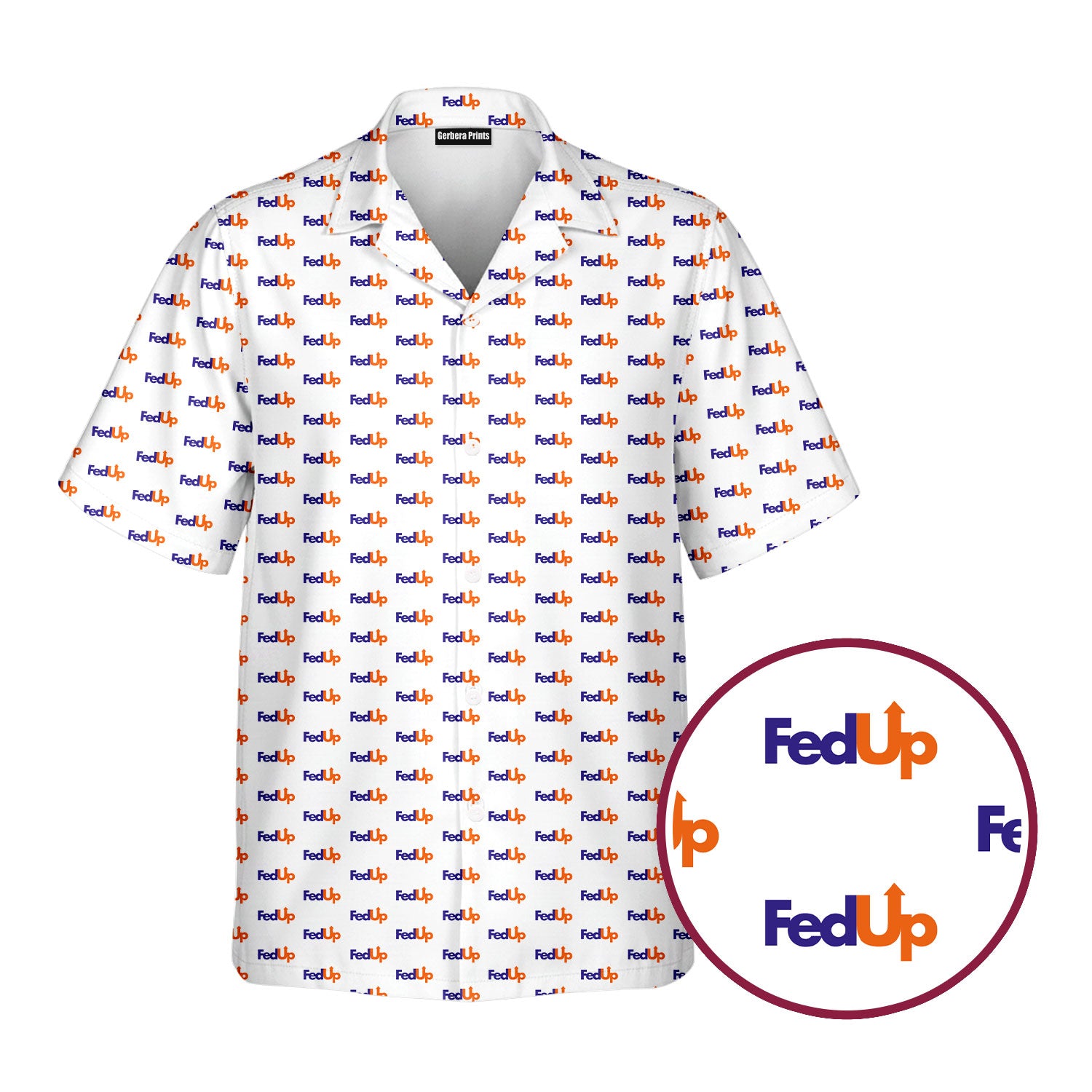 FedUp - Golf Hawaiian Shirt-Hawaiian Shirt-Gerbera Prints