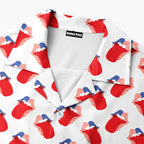 Greatest Lips American - Golf Hawaiian Shirt-Hawaiian Shirt-Gerbera Prints